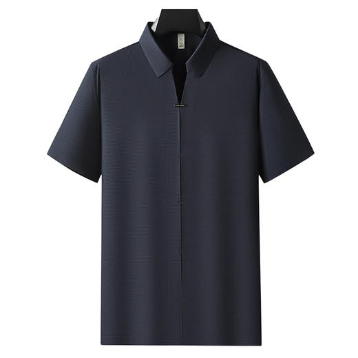 【封口款】【DDP】大依优型大码套头短袖衬衫半袖衬衣男士冰丝凉感夏装胖子时尚休闲上衣 商品图5