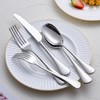 简约北欧风304不锈钢精抛锤纹西餐牛排刀叉勺子四件套装甜品餐具加州锤点原色系列 商品缩略图0