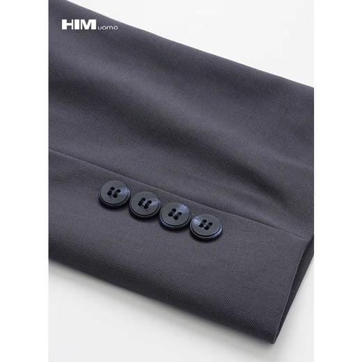 HIM漢崇  经典商务职业正装时尚男士通勤简约修身单扣单西服 商品图1