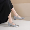 Westory2025年春季小香风满足低跟方头玛丽珍浅口单鞋S25AE58741 商品缩略图5