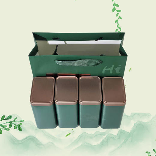 Hi信阳.毛尖套装【绿1斤装.1提4个125g听】7.2元1套.整箱50套 商品图4