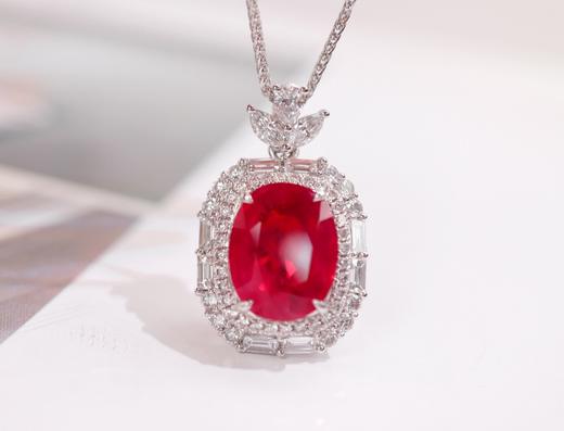 3.02ct刻面红宝石吊坠 商品图2