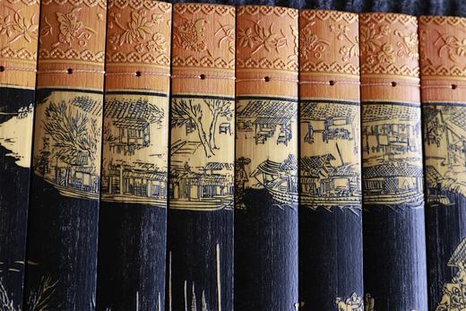 30cm清明上河图°仿古金边竹简 商品图8