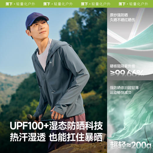 【云粉节】【8.5折】6楼蕉下男士超轻薄凉感运动防晒衣（宽松款）DS939吊牌价349 商品图1