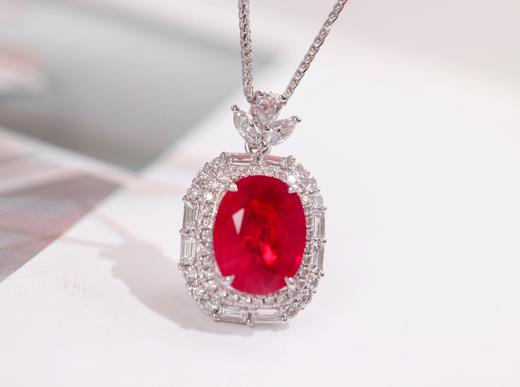 3.02ct刻面红宝石吊坠 商品图1