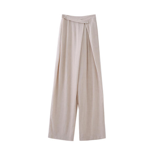 VIMAGE纬漫纪舒适宽松高级感松弛高腰阔腿休闲裤2025春季新款V2305931 商品图5