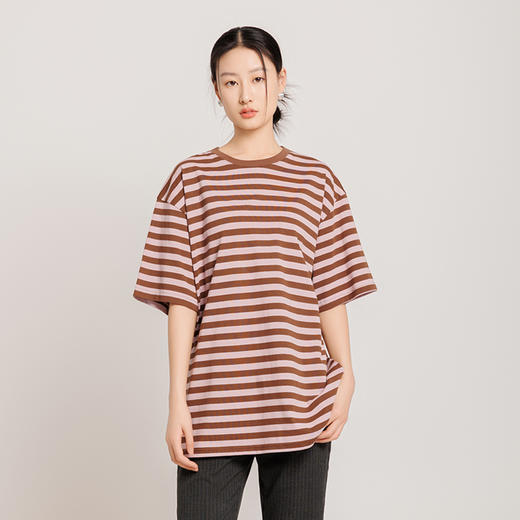 weyo夏季女宽松休闲字母印花T恤显瘦舒适透气短袖上衣多款百搭T恤任选 商品图1