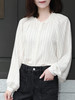 TYNVIE 荷叶边领插肩衬衫 - 条纹 商品缩略图5