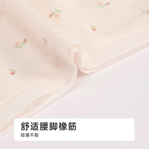 都市丽人舒肤棉纯棉系列棉质提花平角裤LKH5A6 商品图4