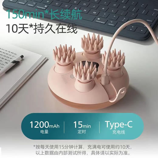 【6F】飞利浦头部按摩器养发头皮护理放松 PPM3101H头部按摩器 商品图7