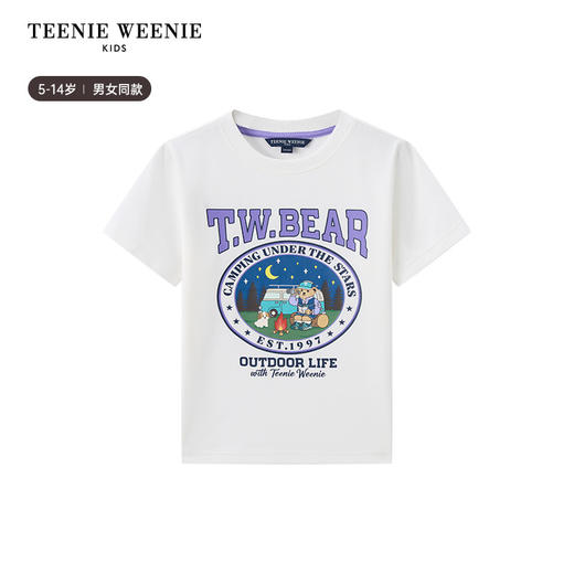 TeenieWeenie Kids小熊童装夏男女童印花吸湿速干凉感T恤TKRW256485I 商品图4