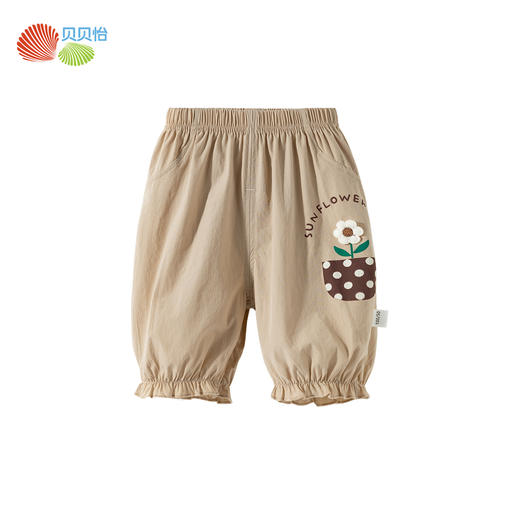 贝贝怡【立体花朵凉感短裤】25夏季新款女童冰感透气五分裤运动休闲裤ZB2EK002 商品图9