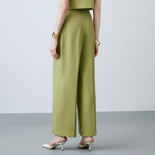 EITIE爱特爱夏款新款高腰显瘦阔腿直筒裤7805507 商品图4