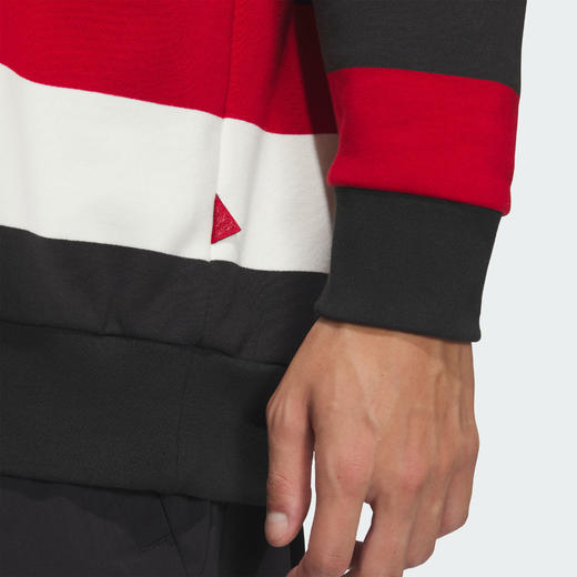 Adidas阿迪达斯CNY STRIPE SWEATSHIRT 蛇年情侣款法式毛圈布撞色运动宽松卫衣套头衫JZ4201 商品图5