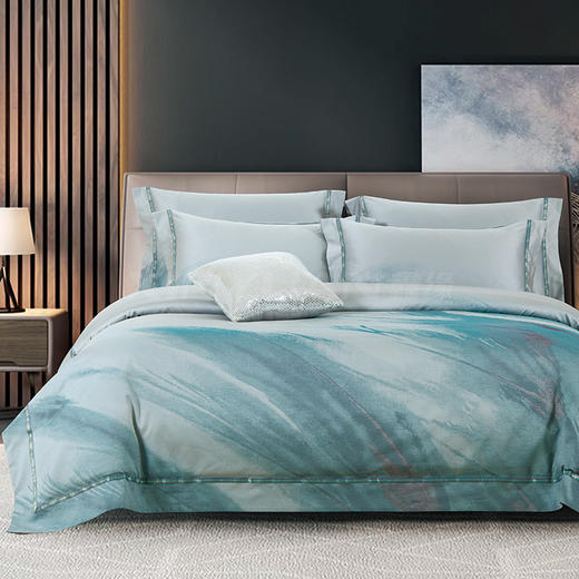 鑫缘 百支长绒棉双丝光提花四件套  DMJ0418 DMJ0420 商品图3