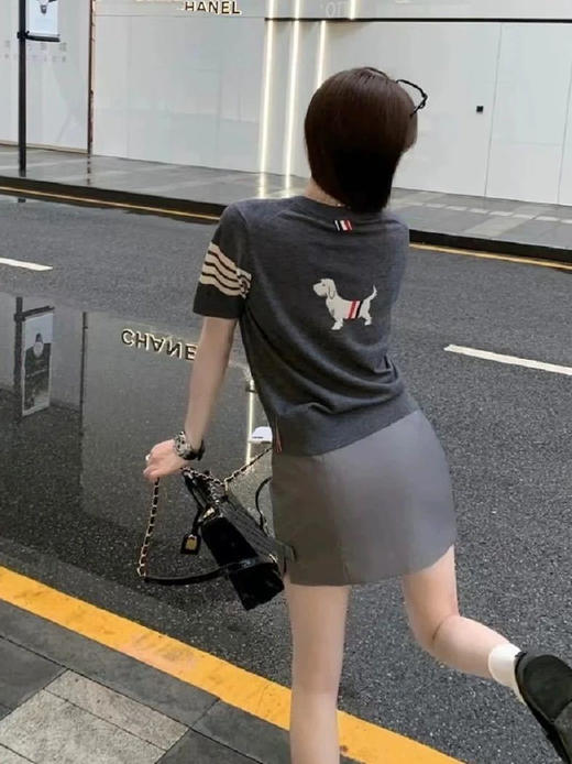 TB狗狗提花针织四杠毛衣 商品图2