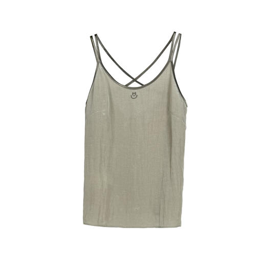 谜底吊带上衣女2025夏季新品百搭日常撞色合身H型短内搭252MN0617 商品图4