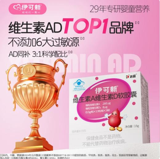 伊可新维生素A维生素D软胶囊15g 30粒 商品图0