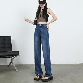 HEY+JEANS 莱赛尔天丝女士牛仔裤 丝滑冰爽 轻薄透气