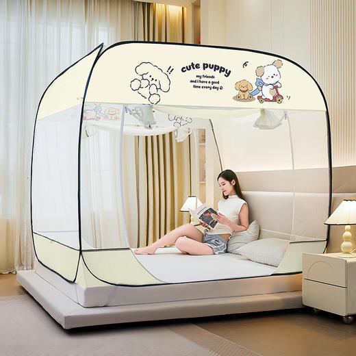 【一秒打开即可用】免安装大方顶蚊帐 防尘防摔落夏季防蚊蚊帐 商品图11