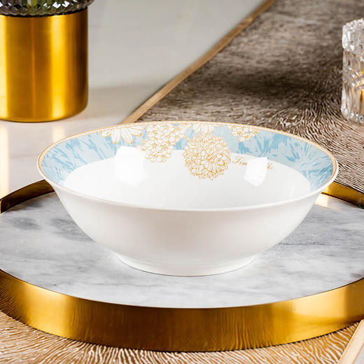 积分免费兑：浩雅24头碗碟套装景德镇陶瓷餐具套装碗盘碗碟盘餐具套装时光漫步 商品图2