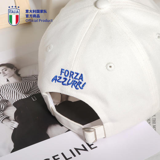 【官方正版】意大利国家队 | 经典队徽白色棒球帽简约球迷穿搭 商品图3