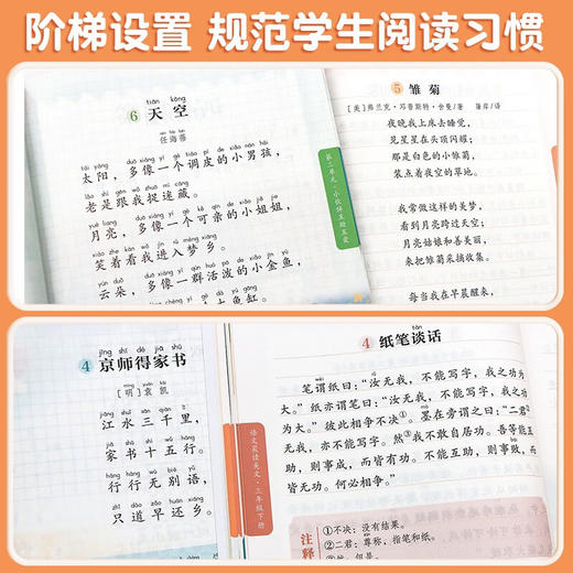 人教版教材同步 1-6年级下册语文每日阅读 美文朗读养成阅读好习惯 商品图2