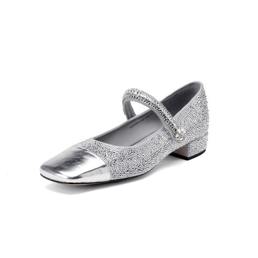 Westory2025年春季小香风满足低跟方头玛丽珍浅口单鞋S25AE58741 商品图1