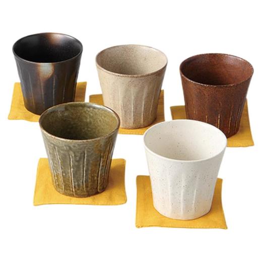 日本进口西庵窑茶杯套装带杯垫 商品图0