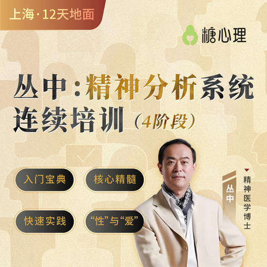 丛中：精神分析连续培训项目（上海站+12天） 商品图0