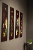梅兰竹菊°彩绘四条屏26*120cm 商品缩略图2