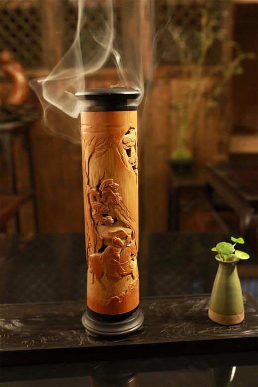 东山报捷°竹香筒25*6cm 商品图0