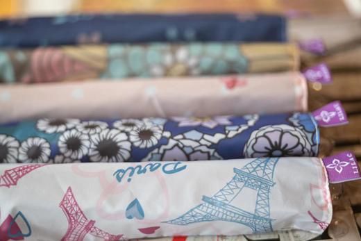 紫丁香纯色/印花/遮光羽毛伞 适合女性夏天防晒 轻巧隐形精细浪漫 商品图7