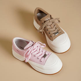 Westory2025年春季圆头厚底系带运动深口单鞋S25AM58941