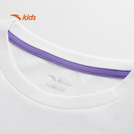 安踏儿童短袖T恤男大童少年顽家针织短袖衫352528104 商品图6