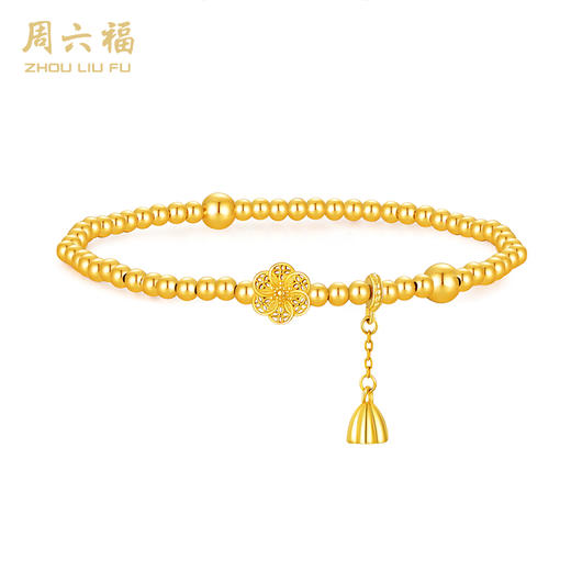 周六福S925银六相花手串ZLFD122395★ 商品图6