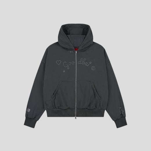 GOODBAI GOODEES烫钻logo oversize拉链卫衣 商品图3