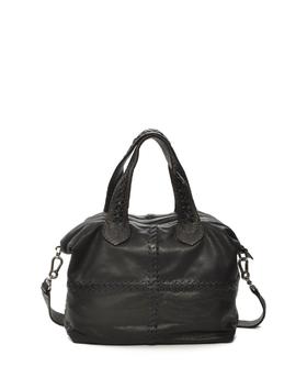 700587438974 Carla Mancini 黑色素面简约百搭两用包