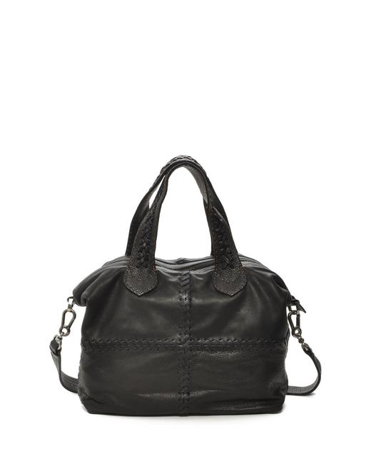 700587438974 Carla Mancini 黑色素面简约百搭两用包 商品图0