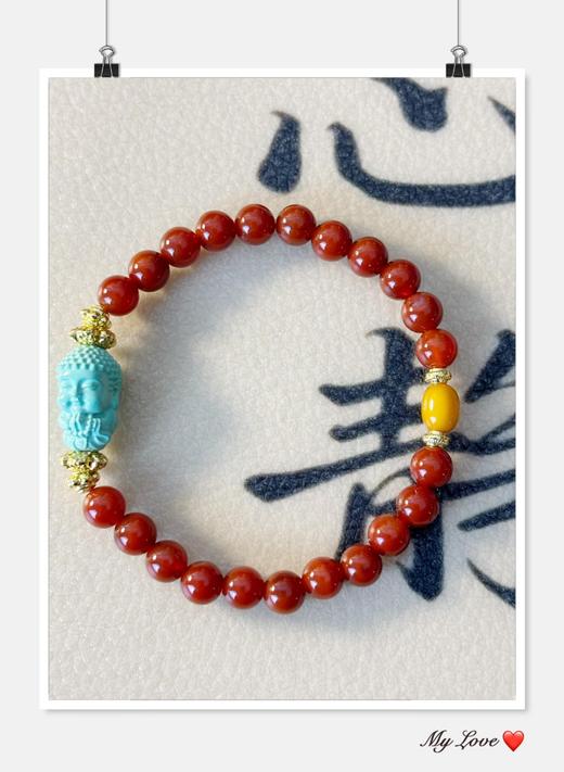 JS(辰龙文轩）南红玛瑙佛头单圈设计款 商品图0