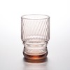 日本进口石塚硝子平底玻璃杯AS牛仔纹粉色-8BC707 商品缩略图0