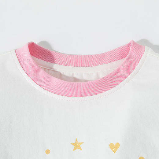 迪士尼【米妮纯棉T恤】25夏季新款女童轻薄透气短袖T恤运动休闲上衣* 商品图4