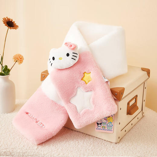 三丽鸥  成人Kitty公仔拼接围巾WM8013 商品图4