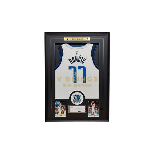 收藏系列 东契奇 独行侠队77号白色球迷版 亲笔签名球衣 商品图0