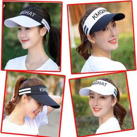 【帽围可调节！空顶设计更透气】空顶帽春夏刺绣字母户外运动休闲遮阳防晒棒球帽男网球帽鸭舌帽定，夏日防晒，拒绝阳光。ry