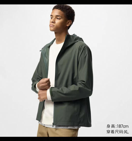 越产元单！U.N.Q b1ocktech连帽薄款冲锋衣外套 WT843 商品图2