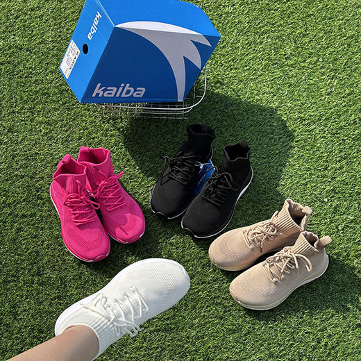 KAIBA 情侣款轻便透气跑步训练鞋 网面设计 柔软耐磨 商品图4