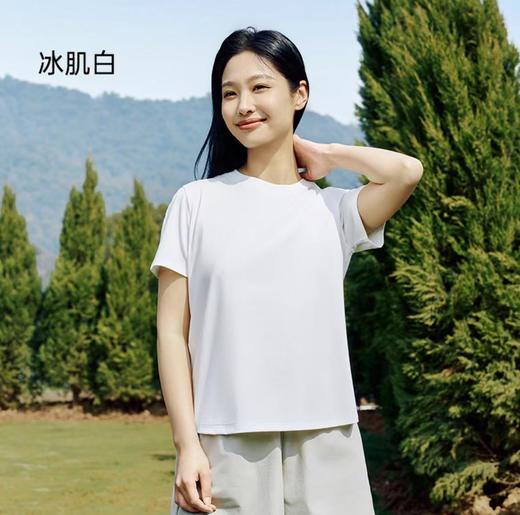 （最后样衣清仓，现货）五只白鹅—【10A级抑菌】夏季薄荷天丝莱赛尔T恤男女款棉短袖8805/8806 商品图6