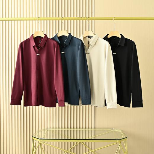ZEGNA 杰尼亚2025春季新款Z系列男士v领休闲商务长袖POLO衫！ 商品图0