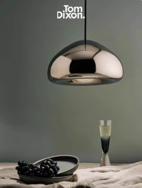 英国Tom Dixon VOID吊灯风熔岩金属吊灯简约球形灯